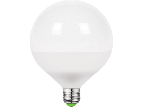 ΛΑΜΠΑ LED GLOBO Φ125 15W E27 6000K 180o 1300LM