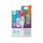 Λάμπα LED E14 G45 RGB + Λευκό 5W + RC Forever Light