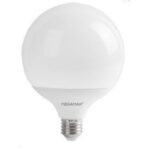 ΛΑΜΠΑ LED E27 ΓΛΟΜΠΟΣ G120 MEGAMAN 17W 1800 LUMEN 4000K/2800k