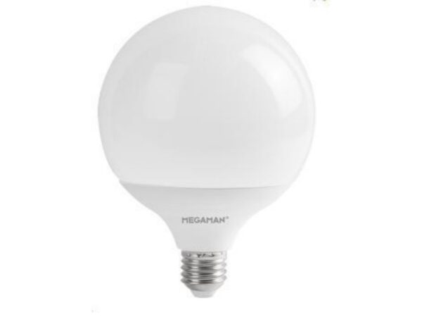 ΛΑΜΠΑ LED E27 ΓΛΟΜΠΟΣ G120 MEGAMAN 17W 1800 LUMEN 4000K/2800k