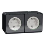 Mureva Styl πρίζα σούκο ασφαλείας διπλή επίτοιχη πΗΛΕΚΤΡΟΛΟΓΙΚΑ ΗΛΕΚΤΡΟΛΟΓΙΚΑ ΔΙΑΦΟΡΑ/ΔΙΑΦΟΡΑ/ΡΟΚΑλωδιωμένη Ανθρακί