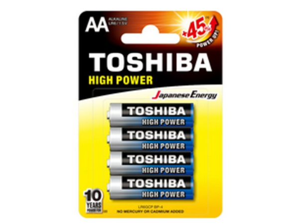 TOSHIBA ΑΛΚΑΛΙΚΕΣ ΜΠΑΤΑΡΙΕΣ AA 4TMX