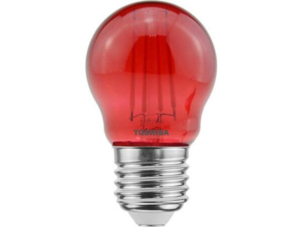 Toshiba Λάμπα LED για Ντουί E27 και Σχήμα G45 Κόκκινο