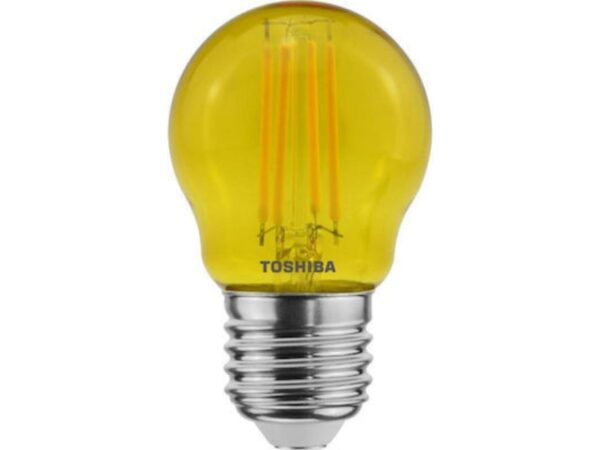 Toshiba Λάμπα LED για Ντουί E27 και Σχήμα G45 Κίτρινο