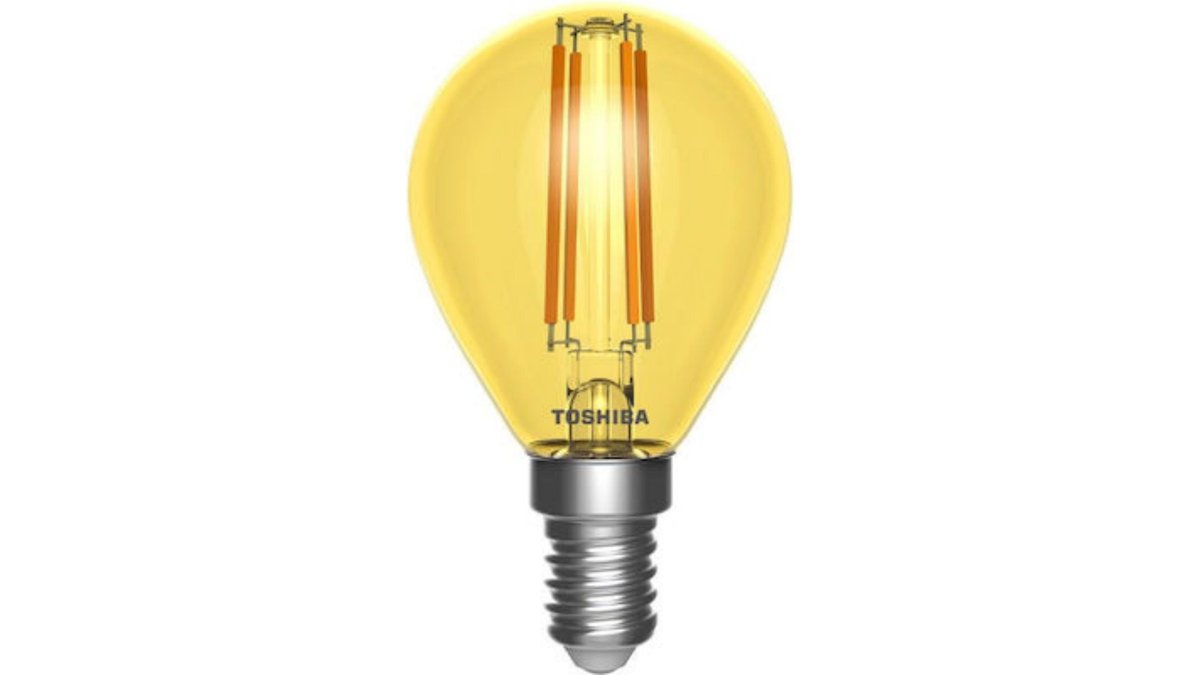 6731e4bedc7d184f54aa3fc8 Toshiba Λάμπα LED για Ντουί E14 και Σχήμα G45 Κίτρινο Toshiba Λάμπα LED για Ντο - Image 1