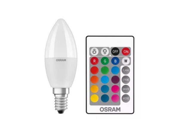 Λάμπα LED Κερί 4,9W 470lm E14 230V RGBW Dimmable Osram/Ledvance