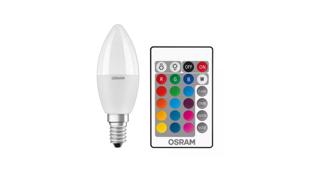 673207b366b0360b8a4bc2bf Λάμπα LED Κερί 4,9W 470lm E14 230V RGBW Dimmable Osram/Ledvance - Image 1