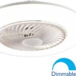 Lineme Cierzo Ανεμιστήρας Οροφής 55cm με Φως και Τηλεχειριστήριο Λευκός