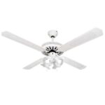 Ανεμιστήρας Οροφής Panafan 02-00102-1 132cm με Φως Λευκό