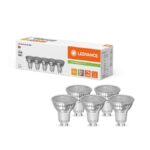 Λάμπες LED 5τμχ για Ντουί GU10 και Σχήμα PAR16 4.5W 36° 2700K Θερμό Dimmable