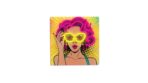 Neon ART LED POWER WOMAN yellow-purple usb με διακόπτη on off & dimmer - Image 2