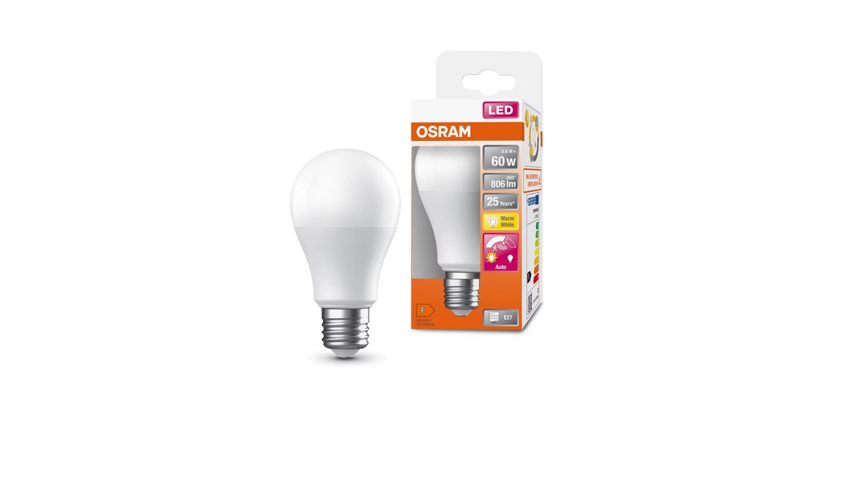 67daa5471f118e363e62f1e7 Λάμπα LED Κλασική 8,8W 806lm E27 230V 2700K ΑΙΣΘΗΤΗΡΑ ΚΙΝΗΣΗΣ Osram/Ledvance - Image 1