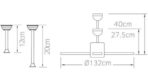 Meino Ανεμιστήρας Οροφής 132cm με Τηλεχειριστήριο Καφέ - Image 2