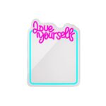 Νέον ΚΑΘΡΕΦΤΗΣ LED LOVE YOURSELF τιρκουάζ ροζ FMNE01 Forever Light