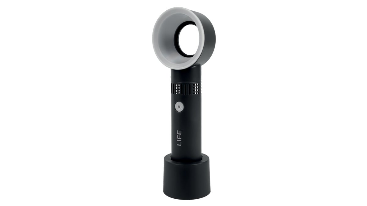 6814d41067503b7c6eb42788 LIFE AELLA BLACK Επαναφορτιζόμενος mini, bladeless ανεμιστήρας χειρός, 3W - Image 1