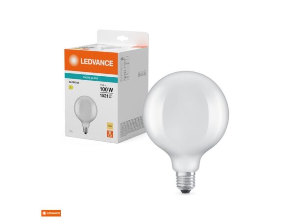 Λάμπα Led GLOBE 11w/3000k G125 E27 Filament γυάλινη Frosted  LEDVANCE