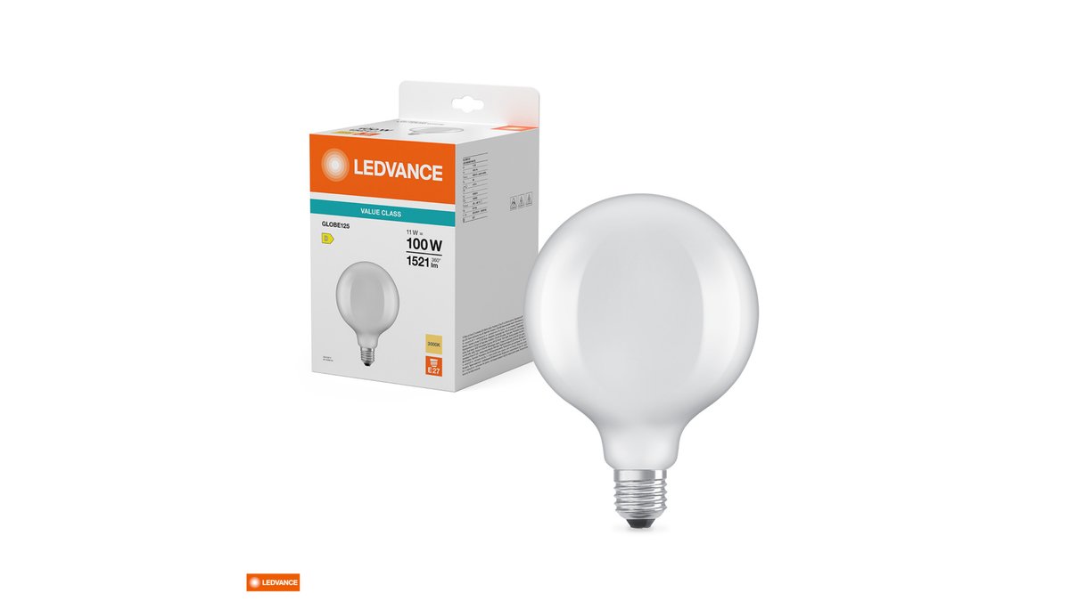 68ee439a17e84051d222b4f0 Λάμπα Led GLOBE 11w/3000k G125 E27 Filament γυάλινη Frosted LEDVANCE - Image 1