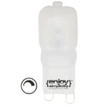 Λάμπα led G9 πλαστική 3W 230V ντιμαριζόμενη 4000k ενδιάμεσο λευκό φως δέσμης 360° 220 lumen