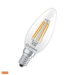 Λάμπα Led κερί διαφανές Filament E14 5.9w/830 θερμό λευκό 3000k 4099854484216 LEDVANCE