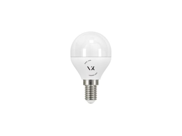 Vk Λάμπα Led, E14, 9W, 3000K, 810lm, Dimmable, μίνι σφαίρα, πλαστική, λευκή