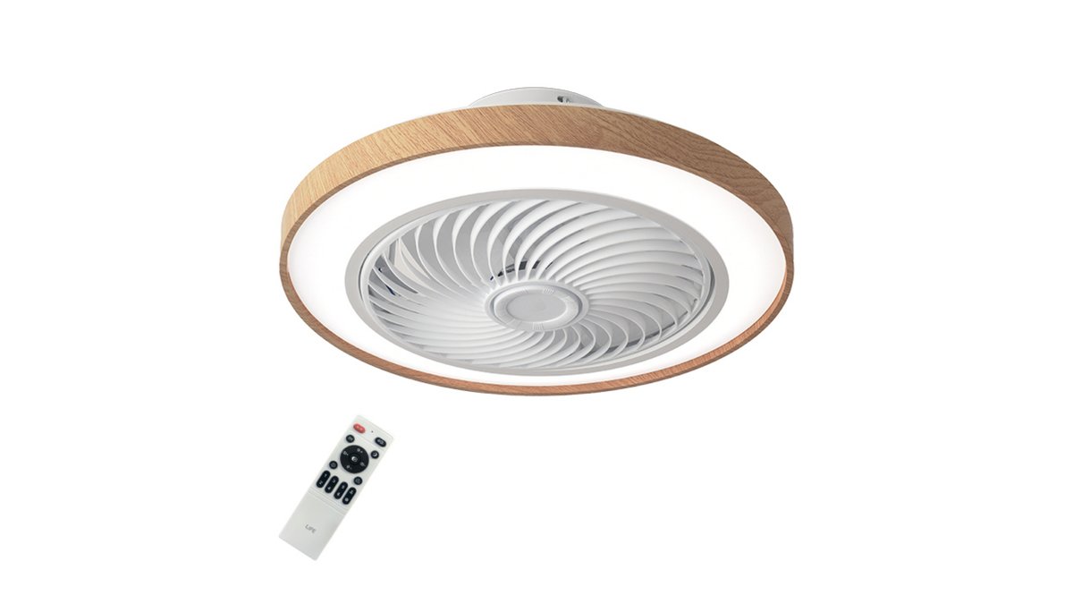69aac368cbc8f577235b576b LiFE LIBECCIO 2 Ανεμιστήρας οροφής DC 19"με LED φωτιστικό και τηλεχειριστήριο, 32W - Image 1