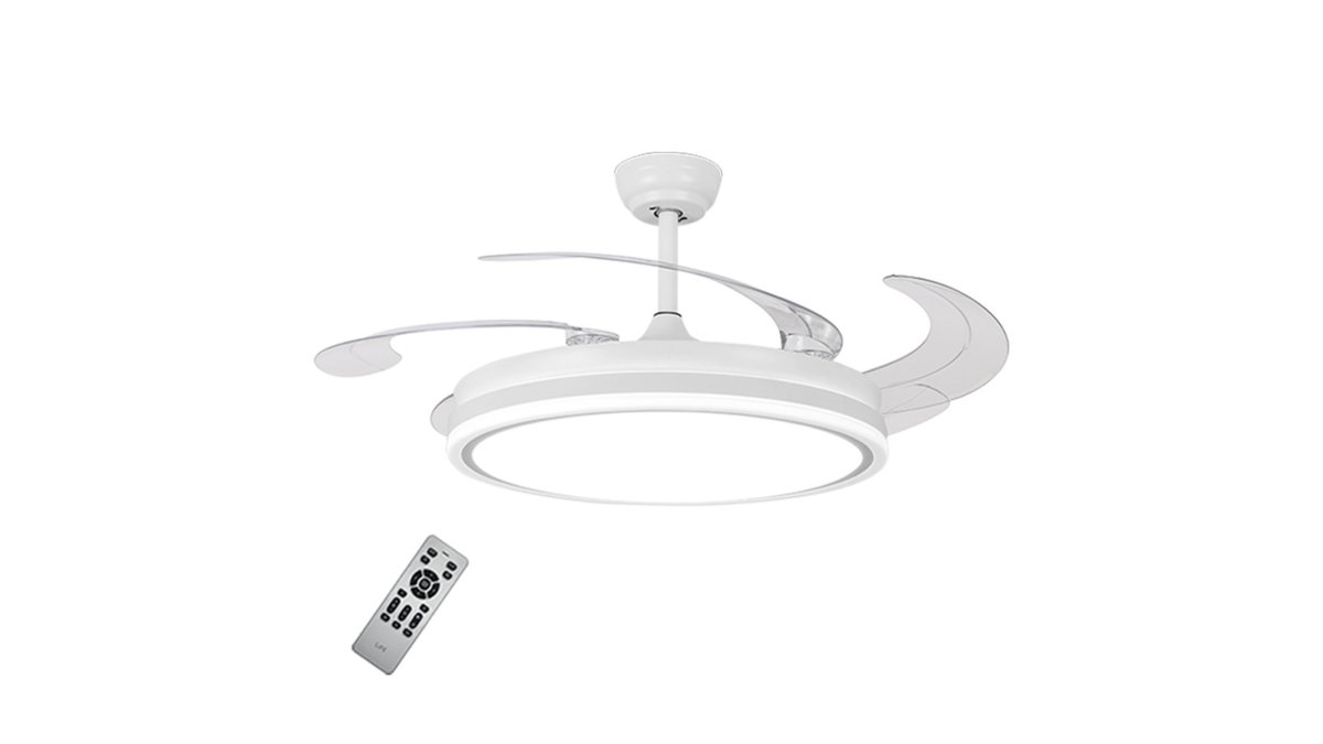 69aac448cbc8f577235b57a7 LiFE VERANO Ανεμιστήρας οροφής DC 42"με αναδιπλούμενα πτερύγια, LED φωτιστικό και τηλεχειριστήριο, 30W - Image 1