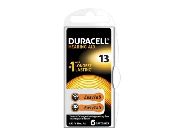Μπαταρίες βαρηκοΐας Duracell Activair 13 (PR48)