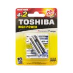 Μπαταρίες Αλκαλικές ΑAΑ Toshiba High Power 4+2τμχ