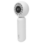 LiFE LaFunFan White Επαναφορτιζόμενος DC ανεμιστήρας χειρός 2"με οθόνη LED, 3W