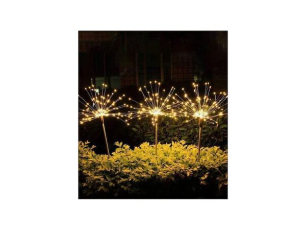 90 Λαμπάκια LED 60εκ. Θερμό Λευκό Ηλιακά τύπου Πυροτέχνημα