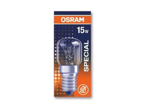 OSRAMΛάμπα Φούρνου Διάφανη Spc T.Cl 15W E14 2700Κ 85Lm 300C