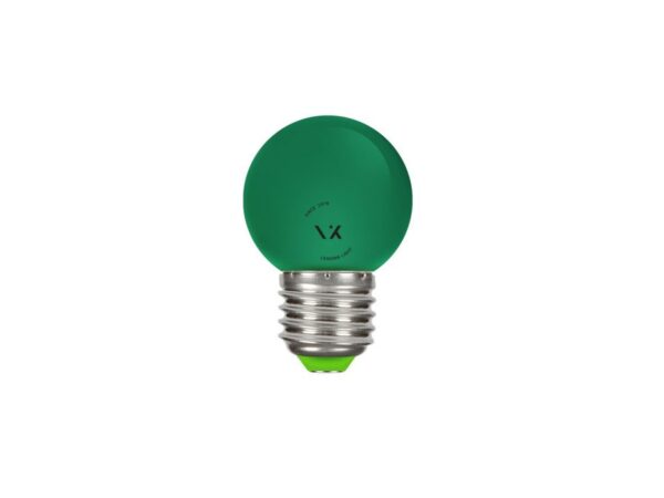 Λάμπα Led, E27, 1.3W, ΠΡΑΣΙΝΗ, μίνι σφαίρα, πλαστική