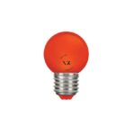 Λάμπα Led, E27, 1.3W, ΚΟΚΚΙΝΗ, N/Alm, μίνι σφαίρα, πλαστική