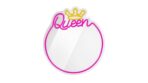 Νέον ΚΑΘΡΕΦΤΗΣ LED QUEEN ζεστό λευκό ροζ FMNE04 Forever Light