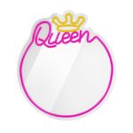 Νέον ΚΑΘΡΕΦΤΗΣ LED QUEEN ζεστό λευκό ροζ FMNE04 Forever Light