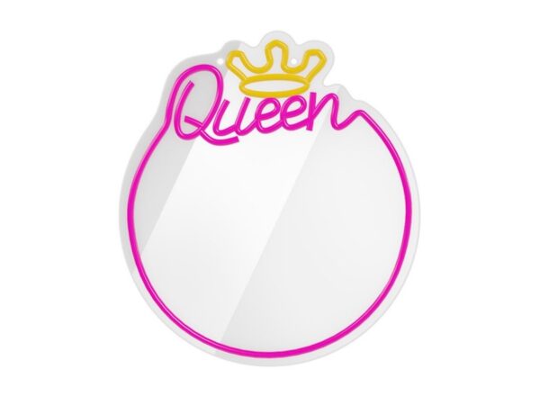 Νέον ΚΑΘΡΕΦΤΗΣ LED QUEEN ζεστό λευκό ροζ FMNE04 Forever Light