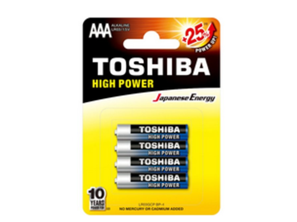 TOSHIBA ΑΛΚΑΛΙΚΕΣ ΜΠΑΤΑΡΙΕΣ AAA 4TMX
