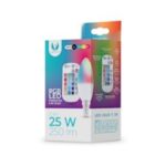 Λάμπα LED E14 C37 RGB + Λευκό 5W + RC Forever Light