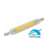 Fos Me Λαμπτήρας LED Σωληνοειδής R7S 8W Ζεστό Λευκό Φως Διάφανος