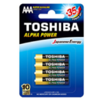 TOSHIBA ΑΛΚΑΛΙΚΕΣ ΜΠΑΤΑΡΙΕΣ AAA 4TMX ALPHA POWER
