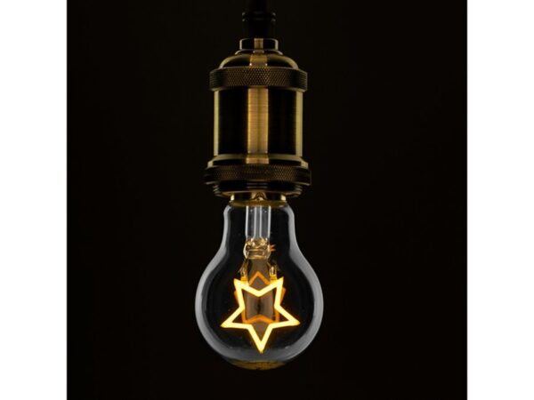 GloboStar Λάμπα E27 A60 Deco Soft Letter Star LED FILAMENT 3W 240 lm 320°