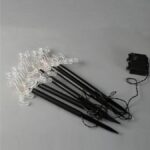 ΣΕΙΡΑ, 5 LED 3mm, 5 ΤΑΡΑΝΔΟΙ ΜΕ ΡΑΒΔΙ ΓΙΑ ΕΔΑΦΟΣ 37cm, ΗΛΙΑΚΟ ΣΥΛΛΕΚΤΗ ΜΕ ΑΙΣΘΗ