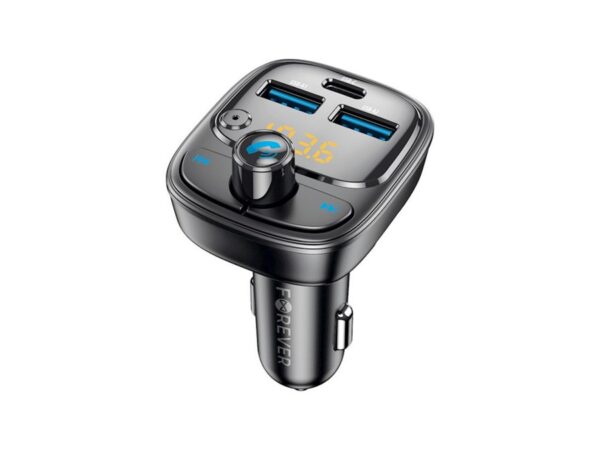 Forever FM transmitter Bluetooth 2 x USB-A 1 x USB-C PD 30W TR-370 black