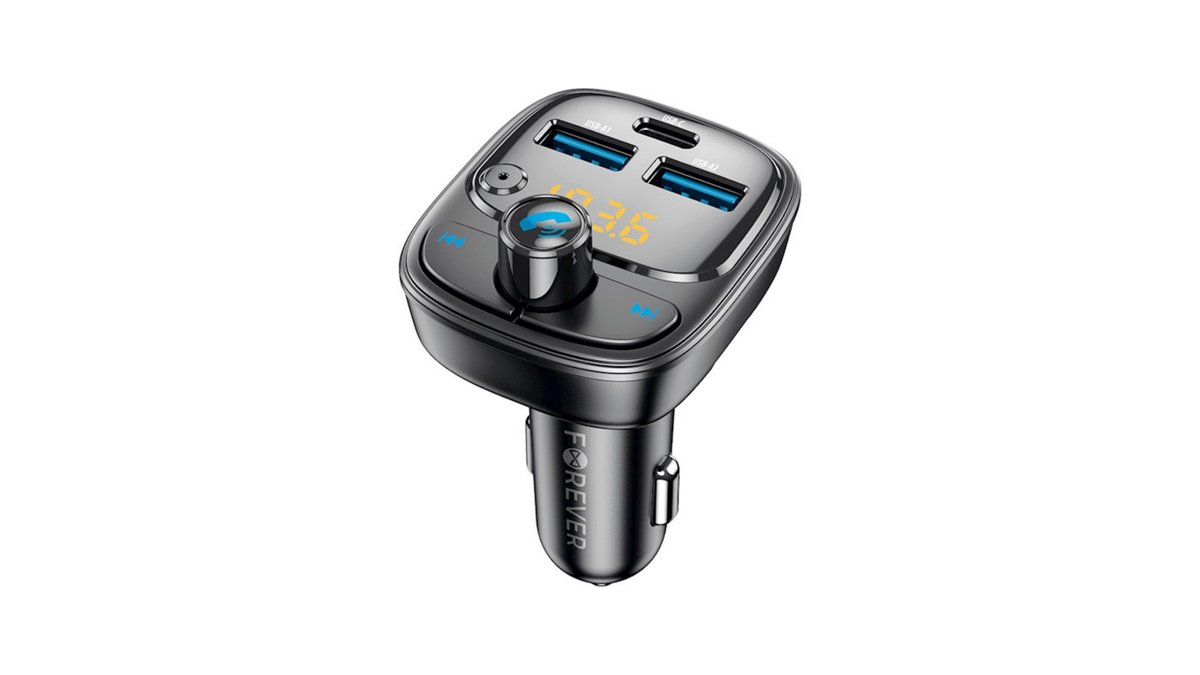 181792ea-9d37-11f0-a820-926ed0a60854_382736_oryg Forever FM transmitter Bluetooth 2 x USB-A 1 x USB-C PD 30W TR-370 black - Image 1