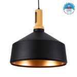GloboStar® CALYPSO 01334-B Μοντέρνο Κρεμαστό Φωτιστικό Καμπάνα Μονόφωτο 1 x E27