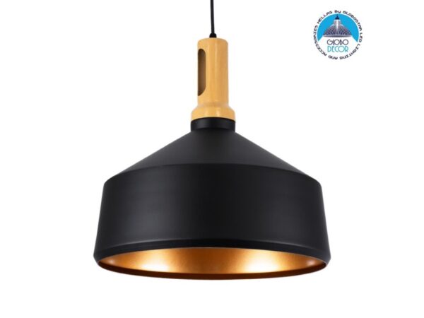 GloboStar® CALYPSO 01334-B Μοντέρνο Κρεμαστό Φωτιστικό Καμπάνα Μονόφωτο 1 x E27