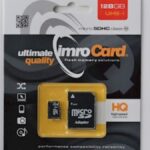 Imro memory card 128GB microSDHC cl. 10 UHS-I + adapter