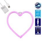 Φωτιστικό Ταμπέλα Φωτεινή Επιγραφή NEON LED Σήμανσης HEART 5W με Καλώδιο Τροφοδο