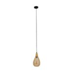 GloboStar Noah Κρεμαστό Φωτιστικό για Ντουί E27 Χρυσό 16x30εκ.