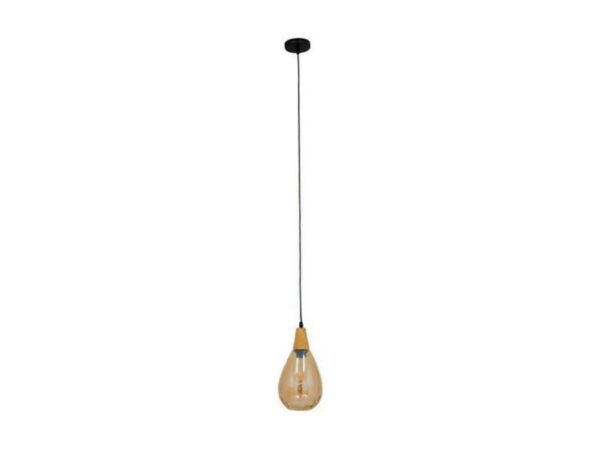 GloboStar Noah Κρεμαστό Φωτιστικό για Ντουί E27 Χρυσό 16x30εκ.